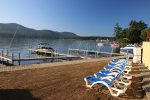 Beach and dock