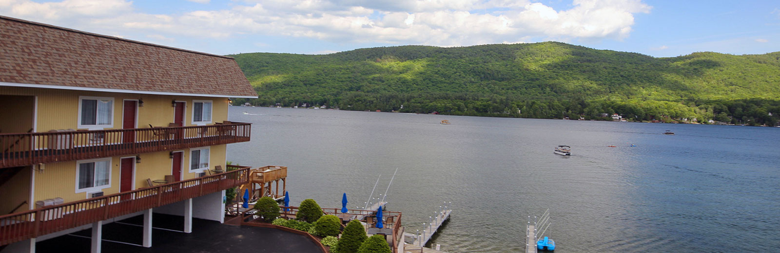 Offering rooms with beautiful lake views